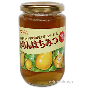 かりんのはちみつ漬けの瓶